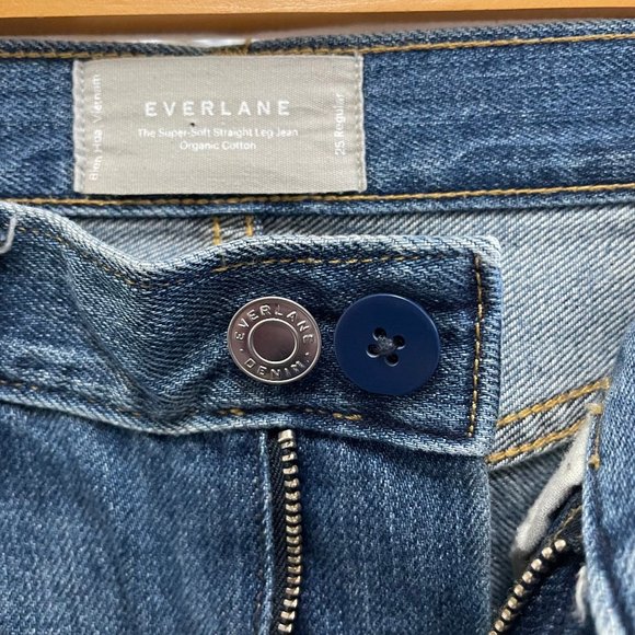Everlane - Super-Soft Straight Leg Jean Organic cotton - Size 25 Regular - Picture 4 of 7